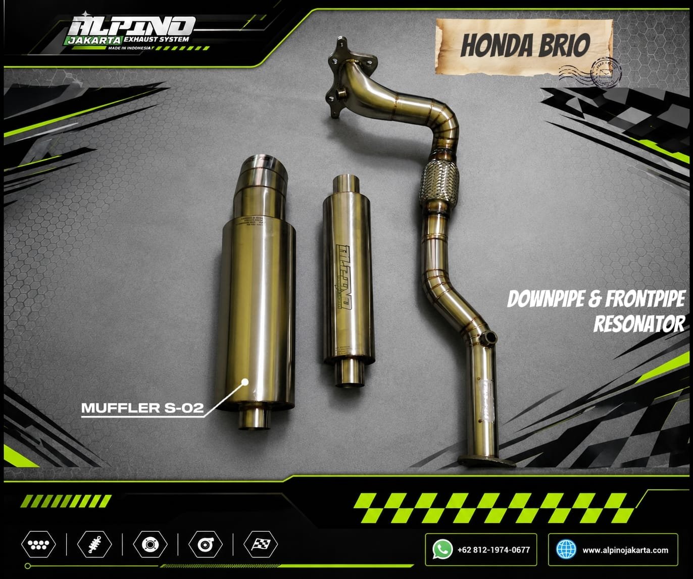 Knalpot Honda Brio
